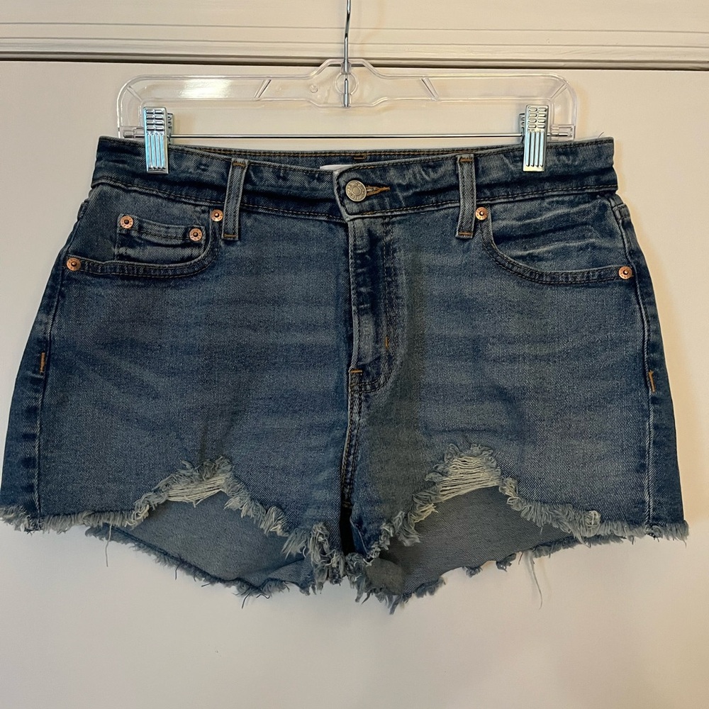 Levi's Dark Blue Jean Shorts